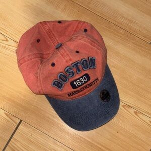 Boston 1630 Cap in Red and Blue